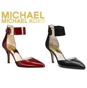 Mid Ankle Strap Pointy Toe Pumps